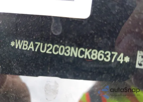 2022 BMW 750 I xDrive from USA, damaged, VIN WBA7U2C03NCK86374